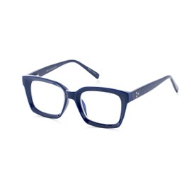 OPTIMUM OPTICAL Blue Light Filtering Scratch-Resistant Lens Rectangular Frame Magnifying Reading Glasses - Eye Love New York, +1.75