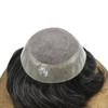 RESHE Toupee For Men Human Hair Replacement System Fine Mono