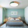minifair minifair Round Trichromatic Dimming LED Ceiling Light Flush Mount,Green,12inch/30cm