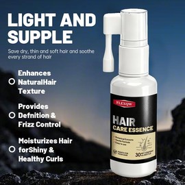 FLEXQW Hair Care Essence, Botanical Extracts Hair Growth Spray, Frizz Control and Moisturizing, 30ml
