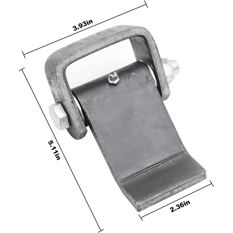 2 Pcs Heavy Duty Steel Dump Trailer Hinges Strap Style