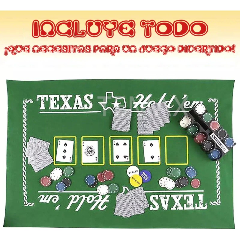 Set De Juego De Póquer Texas Holdem
