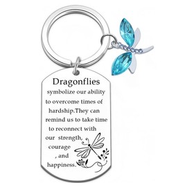 Sjcmbxxs Dragonfly Gifts for Women Dragonflys Keychain inspirational Key Chains Encouragement Meaningful Gifts For Girls Woman Dragonfly Lovers Jewelry charms For Birthday Christmas Stocking Stuffers