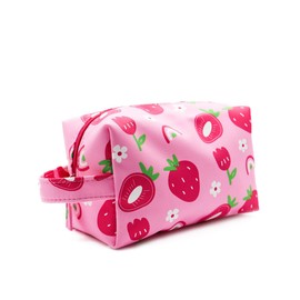 PONETTE Kids Boys Girls Teens Funny Toiletry Bag Travel Toiletry Bag Pencil Case Spanish Brand, Strawberry/Green, Toiletry bag for children