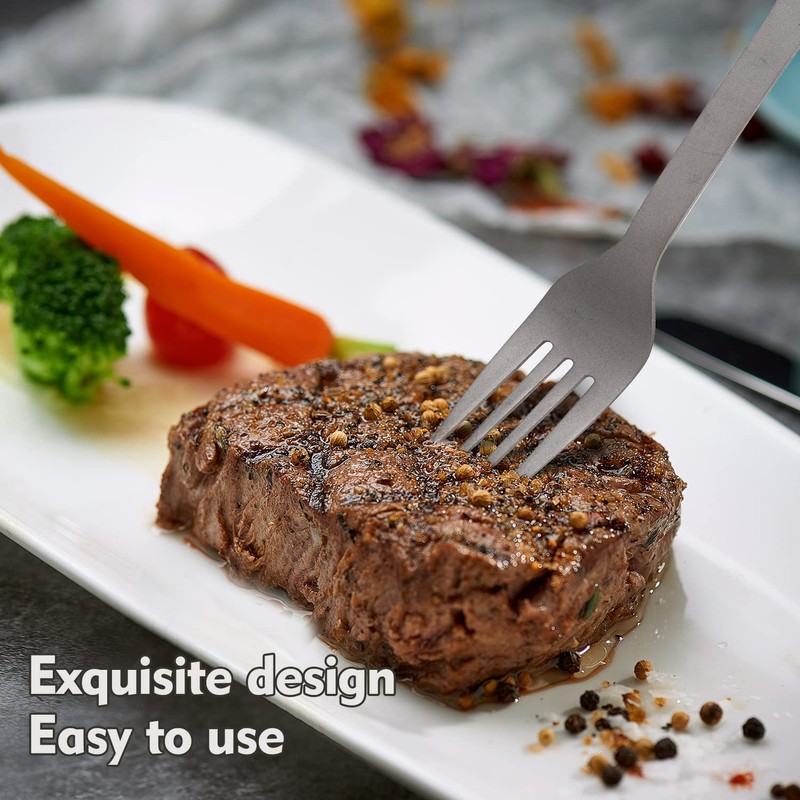 TiTo NEW Titanium Cutlery Set with Fork and Spoon in