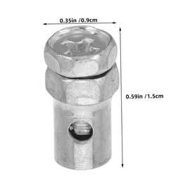 Ciieeo 20pcs Atv Throttle Cable End Caps Metal for Mini Bikes Atvs Easy Install Fit Braking Parts