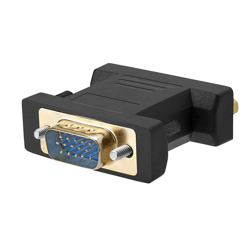 Cmple - DVI-A Female to HD15 (VGA) Male Adapter Gold