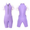 Fitcue Girls Wetsuit for Girls 2.5mm Front Zipper Shorty Wet
