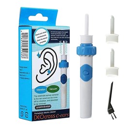 EUBEISAQI Ear Wax Removal Kit - Electric Easy Ear Cleaning Tool | Electric Clean Tool with 2 Replacement Heads Personal Care for Adults, Men & Women
