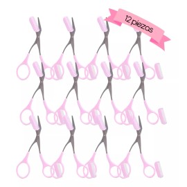 AJC Toys Tijera Con Peine Perfilador De Cejas  Y Pestañas 12 Piezas