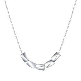 Vxddy Necklace for Women Simple Chain Necklaces Sterling Silver Trendy Jewelry