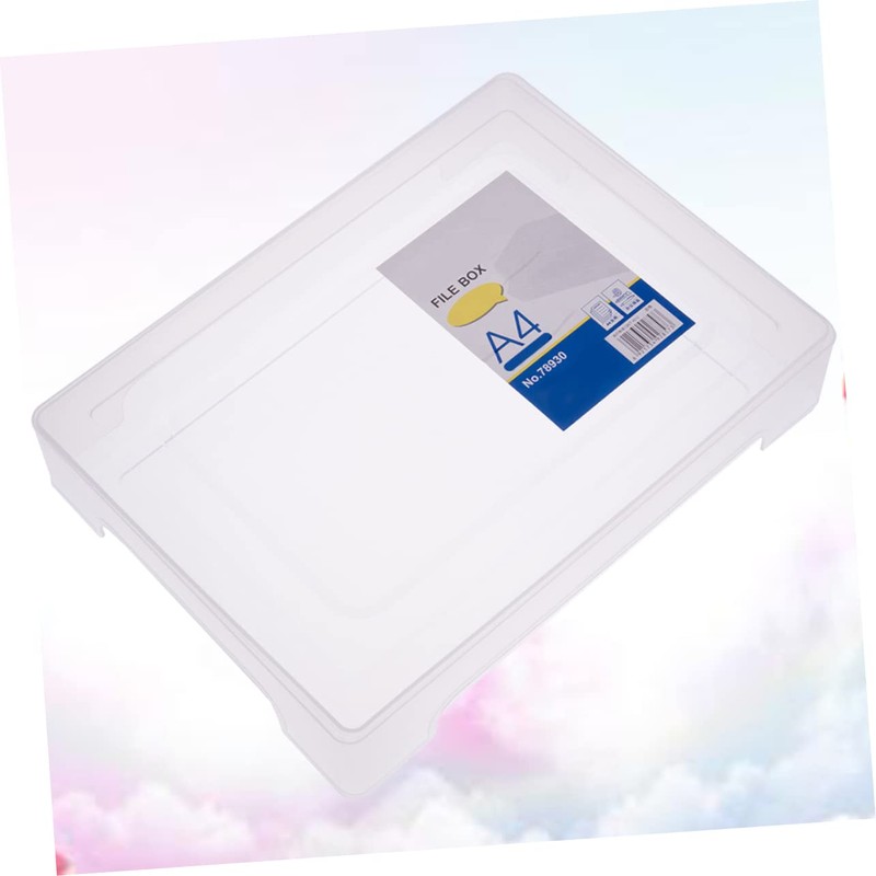 Operitacx Box Portable Art Scrapbook Storage Box Desktop Organiser File