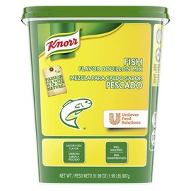 Knorr Professional Fish Bouillon Base Mix Gluten Free, No added MSG, 0g Trans Fat, 1.99 lbs, Pack of 6