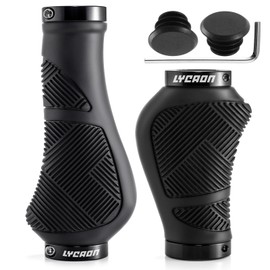 LYCAON Bicycle Grips Non-Slip Ergonomic Handlebar Grips Bicycle MTB Grips Handlebar Grips Bicycle Handlebar Bike Handlebar Grips Aluminium Double Lock Scooter Mountain Bike Urban Bike Road BMX
