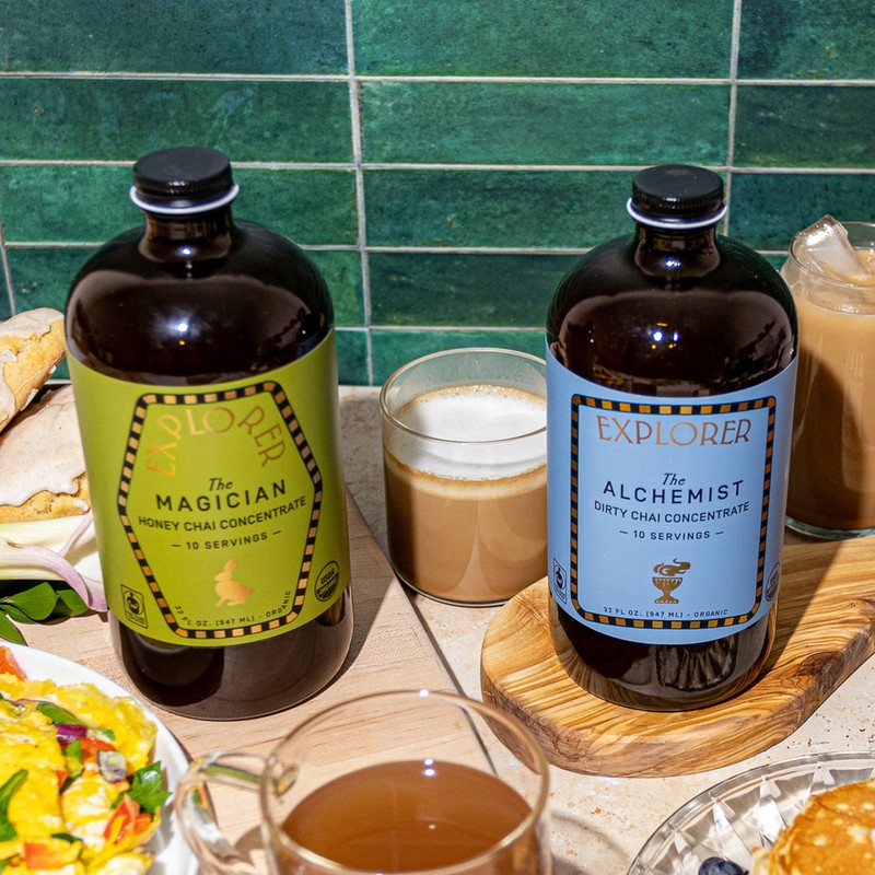 Explorer Organic Chai Tea Concentrate, Magician Spiced Honey, Drink Iced