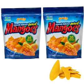 Philippine Brand Naturally Delicious Dried Mangoes Tree Ripened 30 Ounces - Pack of 2