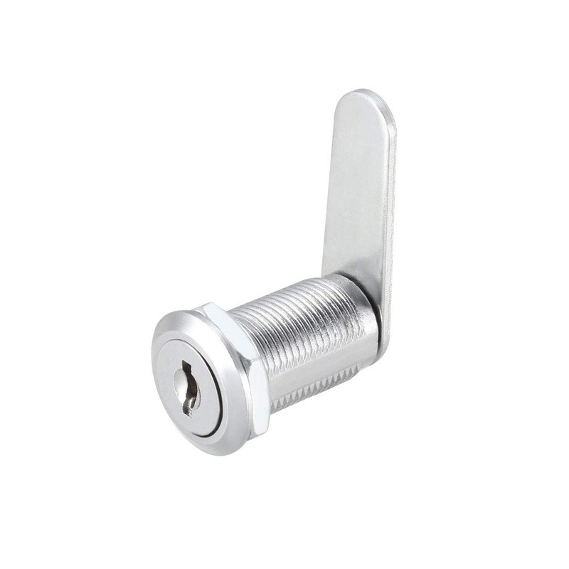 sourcing map Cam Lock 1-1/8" Cylinder Length Cabinet Locks with