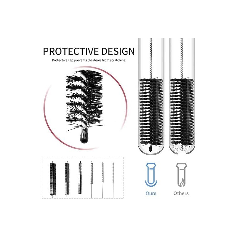 13-Piece Stainless Steel Flexible Cleaning Brush Set (22cm) – Durable