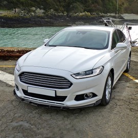 Spec-D Tuning Universal Glossy Black PP Front Bumper Lip Spoiler Splitter Body Kits 3PC