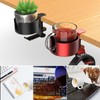 Desk Cup Holder Clamp with Headphone Hanger 2 in 1，Metal
