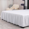 TSUTOMI Bed Skirt Full Size Ruffled Bed Skirt with Split