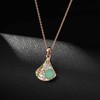 EVEVIC Dainty Austrian Crystals Pear-shaped Pendant Necklaces for Women Fashion