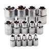 14Pcs Female E-Torx Star Socket Set, 1/4, 3/8, 1/2 in