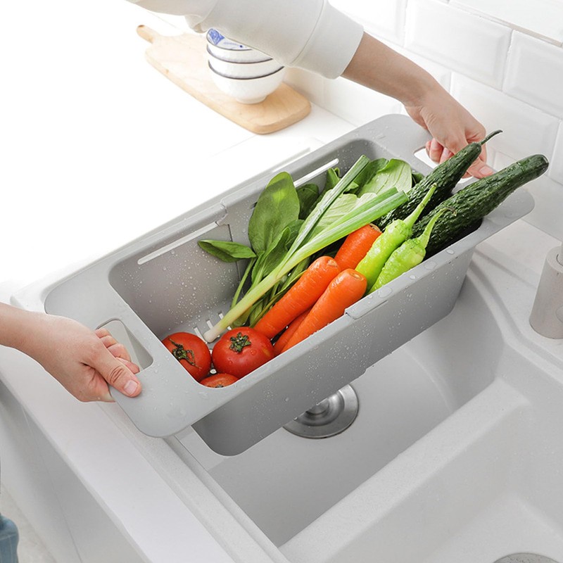 HAOHIZE Adjustable Freezer Baskets, Freezer Storage Containers with Handle, Chest