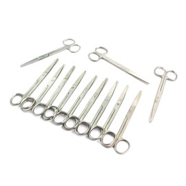 AAPROTOOLS AUTOCLAVABLE PACIFATED OPERATING SCISSORS SHARP BLUNT 5.5" STRAIGHT 12/PK SATIN FINISH DENTAL VETERINARY INSTRUMENTS A+ QUALITY