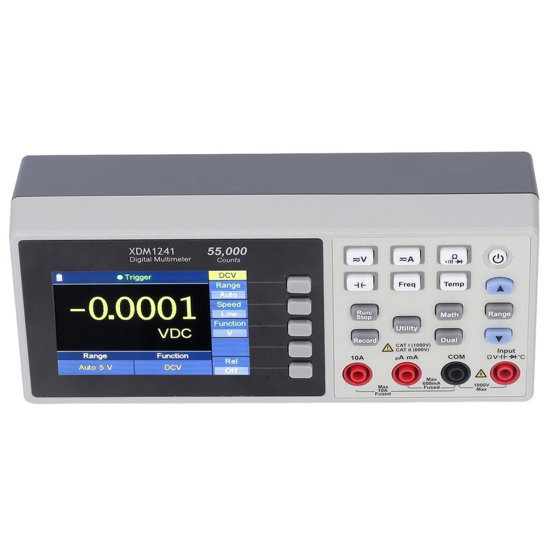 Portable Bench Multimeter Digital LCD Display Data Logging 55000 Count