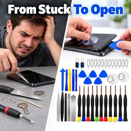 40-in-1 Mobile Phone Repair Tool Kit – Screwdriver, Spudger & Pry Opening Set for Smartphones and Electronics
