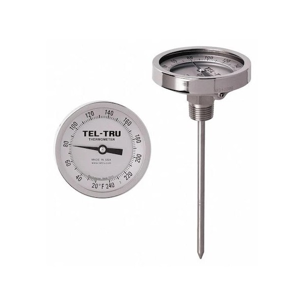 Tel-Tru Gt300r-0465 Analog Dial Thermometer,St