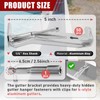 50-Pack Hidden Gutter Hangers 5 Inch K Style - Gutter