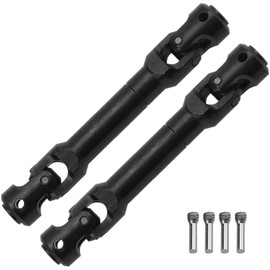 2Pcs Vgoohobby Universal Drive Shaft RC Crawler Driveshaft Compatible with Traxxas TRX4 Axial SCX10 AXI03007 Redcat Gen7 RC4WD D90 TF2 1/10 RC Crawler Car (Black,84-102mm)