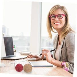 Ciieeo 10Pcs Woven Ball Ornament for Home Decor Indoor Tabletop Adornment Stylish Pastoral Decoration Versatile for Living Room Office Bedroom and