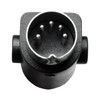 Dlfeue 2 Button 5 Pin Prong Remote Hand Control Handset
