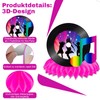 Disco Decoration Table Toppers, 70s Party Honeycomb Table Decoration, Dancing