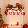 4 Pack Christmas Stocking Holders, Metal Mantel Hooks Hanger Non-Slip