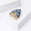 LuvQaze Hermit Crab Brooch for Women Rhinestone Hermit Crab Pin