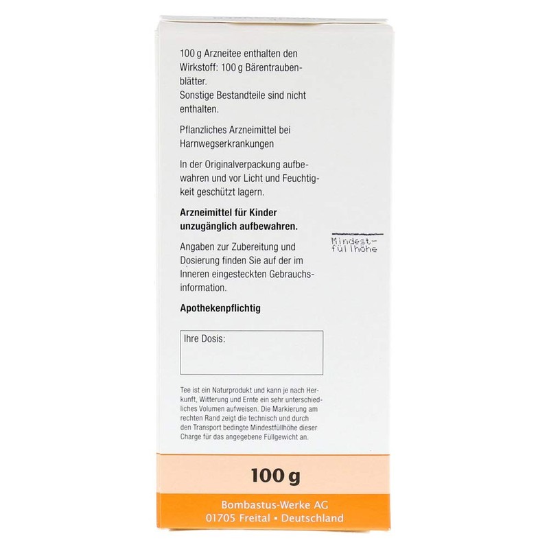 Bärentraubenblätter Tea