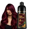 Dark Wine Red Hair Dye Shampoo 3 in 1 for