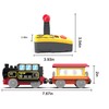Motorized Train for Wooden Track, Remote Control Train with Magnetic