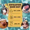 Esponja Exfoliante para Ducha GOSHI Brick Red – Secado Rápido