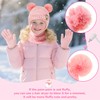 FENELY 3Pcs Kids Winter Beanie Hat Scarf Gloves Set, Children