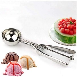 Ice Disher, Ice Scoop, Ice Cream Scoop, Ice Cream Scoop, Ice Cream Disher, Ice Cream Spoon, Commercial Use, Round Shape, Restaurants, Cooking, Kitchenware, 2.4 inches (6 cm)