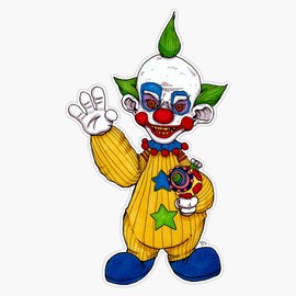 Shorty The Killer Klown Vinyl Window Bumper Sticker Decal 5"