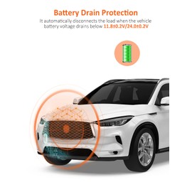 NexiGo Dash Cam Hardwire Kit with Fuse Kit for D621, 11.48FT Hardwire Kit for Dash Cam with USB-C Port, Low Voltage Protection, 12V-24V to 5V/3A