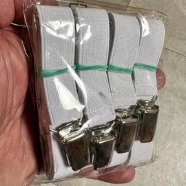 TMV24® Bed Sheet Tensioner, 4 Adjustable, 55-200 cm, Ultra Elastic Bed Sheet Clips to Prevent Slipping, Made in Germany, Sheet Tensioner for Secure Hold of Fitted Sheets and Mattresses, Tie Down Strap