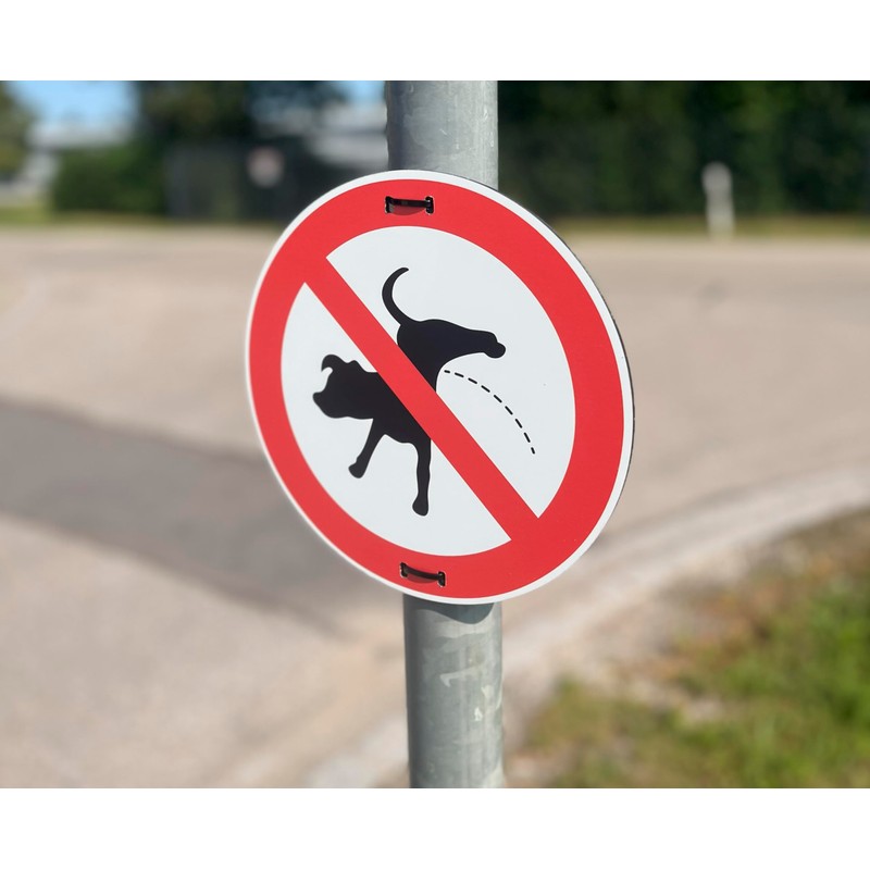 AllesKlaro® - Prohibition Sign - No Dogs Pee - 24