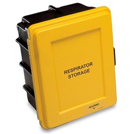 Allegro Industries 4400 Respirator Storage Case, 14" x 9.5" x 18", Yellow
